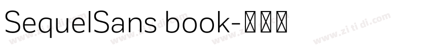 SequelSans book字体转换